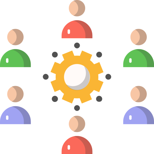 equipo de negocios icono gratis