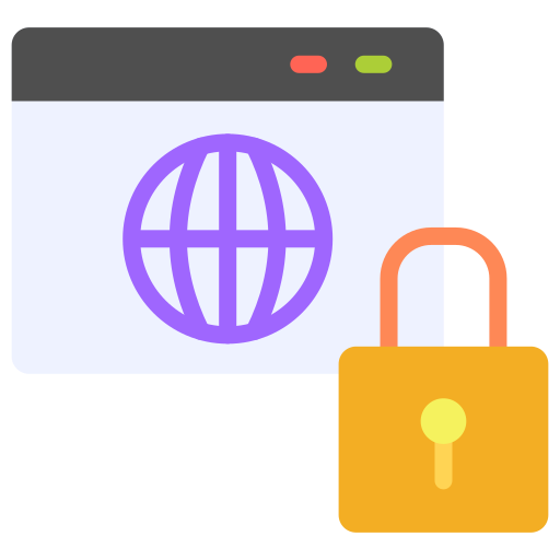 seguridad web icono gratis