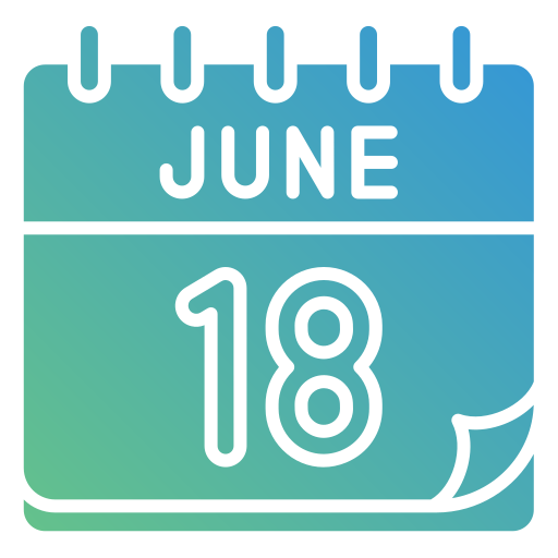 June - Free time and date icons