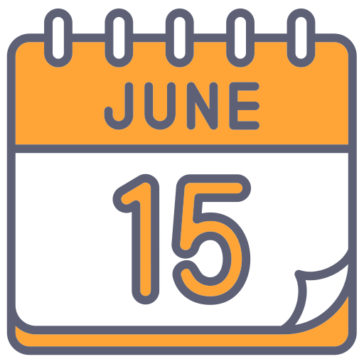 June - Free time and date icons