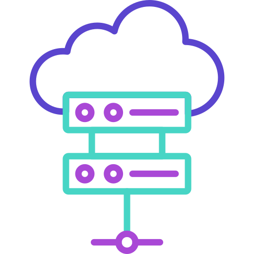 base de datos en la nube icono gratis