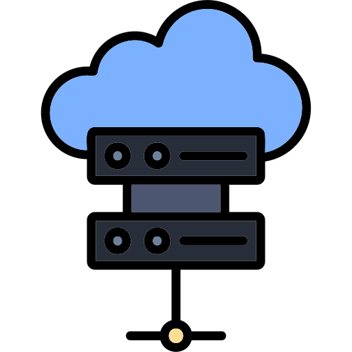 base de datos en la nube icono gratis