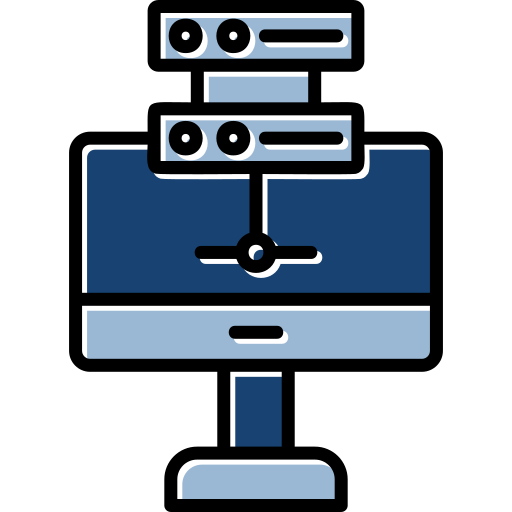 servidor en línea icono gratis