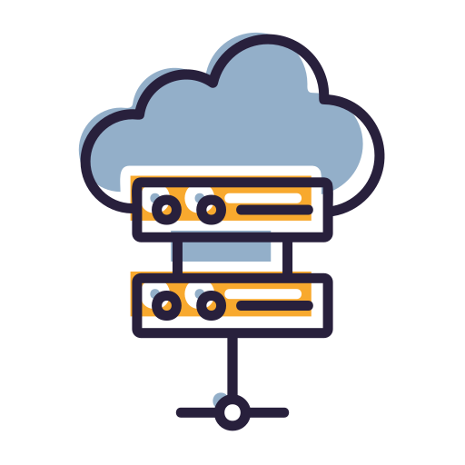 base de datos en la nube icono gratis
