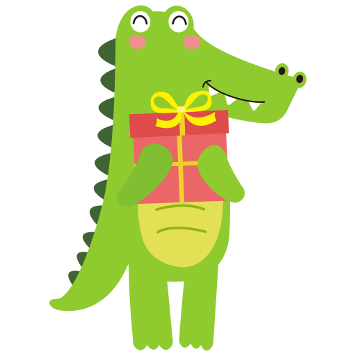 Crocodile free sticker Crocodile free sticker