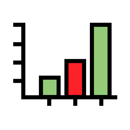 gráfico de columnas icono gratis