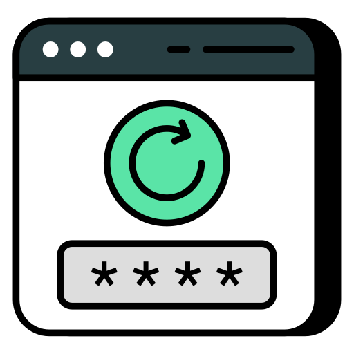 restablecer la contraseña icono gratis