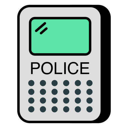 teléfono de la policía icono gratis