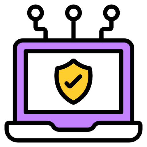seguridad del portátil icono gratis