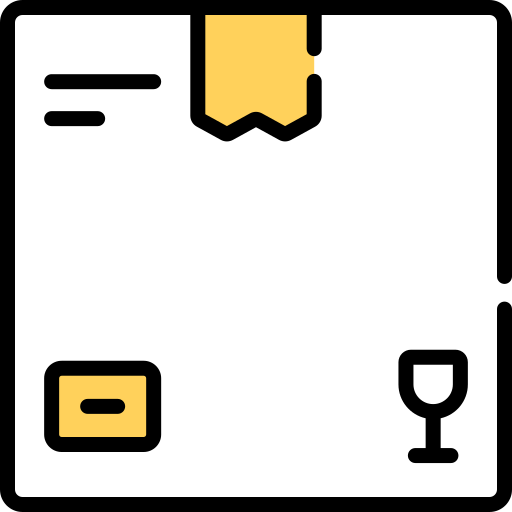 caja de envío icono gratis