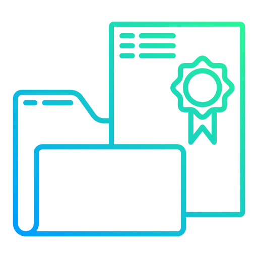 certificación icono gratis
