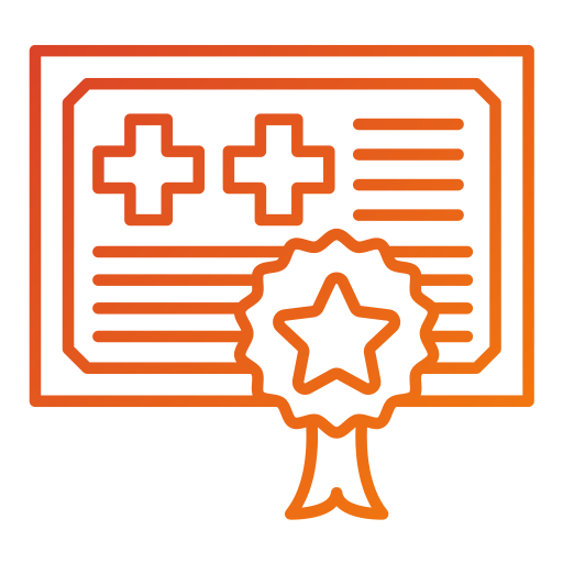 certificado médico icono gratis