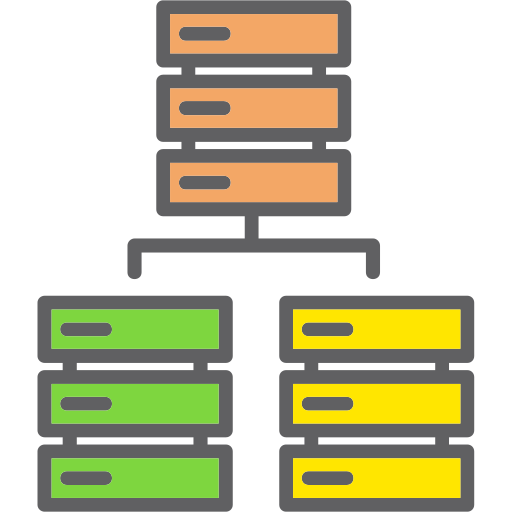 integración de datos icono gratis