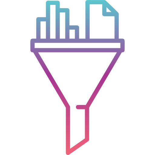 filtro de datos icono gratis