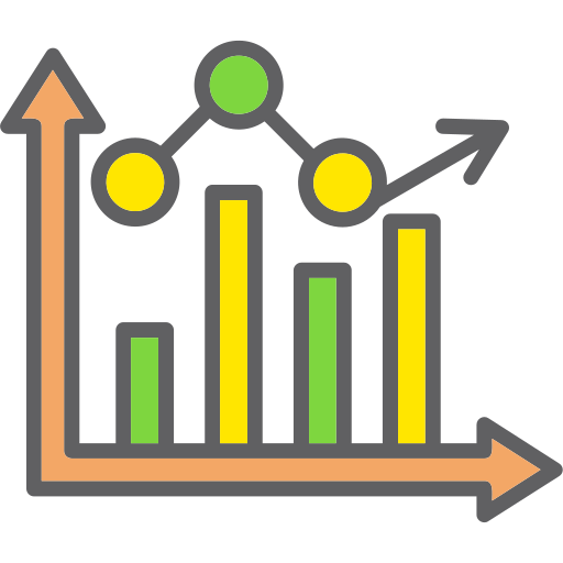 gráfico de barras icono gratis