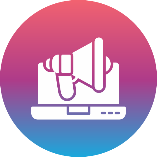 publicidad digital icono gratis