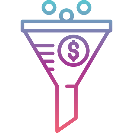 embudo de ventas icono gratis