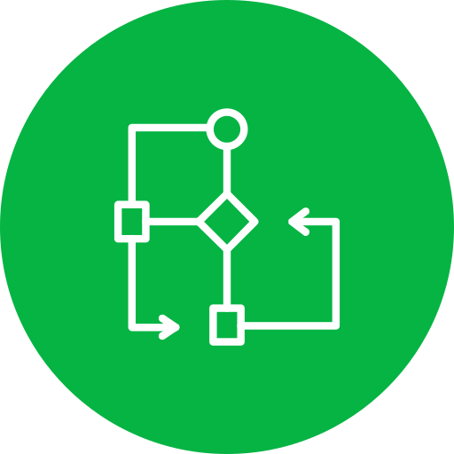 diagrama de flujo icono gratis