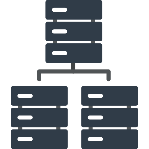 integración de datos icono gratis