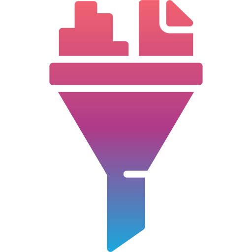 filtro de datos icono gratis