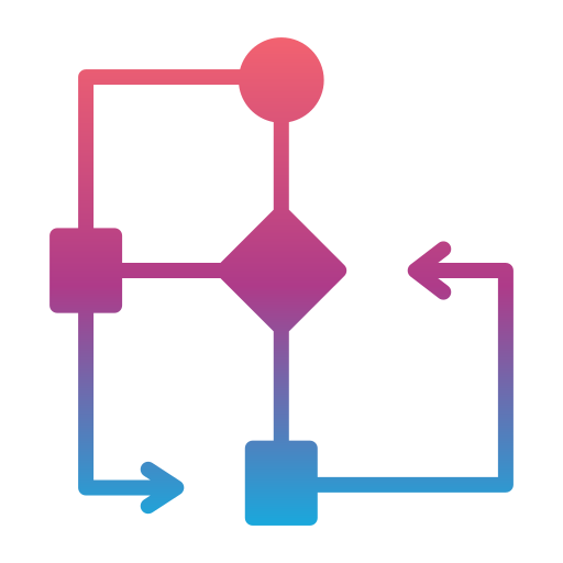diagrama de flujo icono gratis