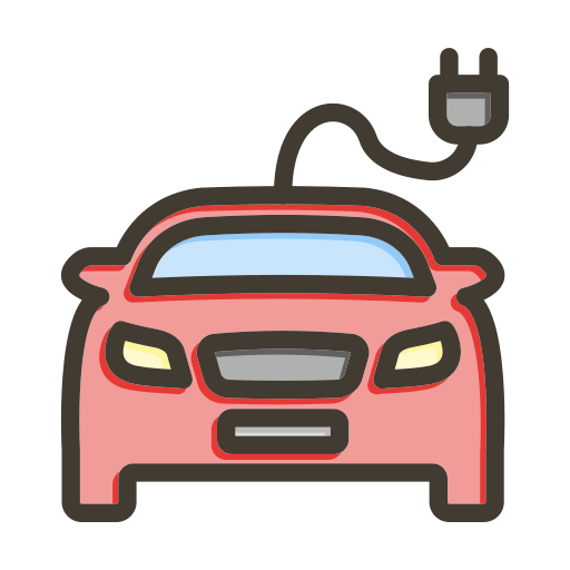 coche eléctrico icono gratis