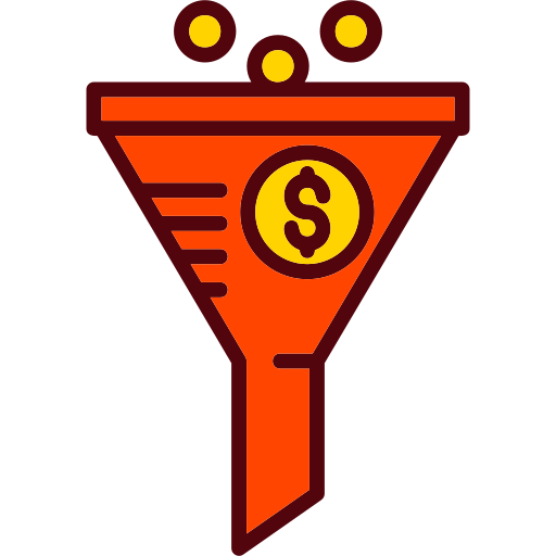 embudo de ventas icono gratis