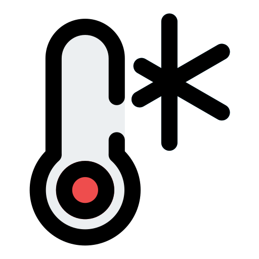 temperatura fría icono gratis