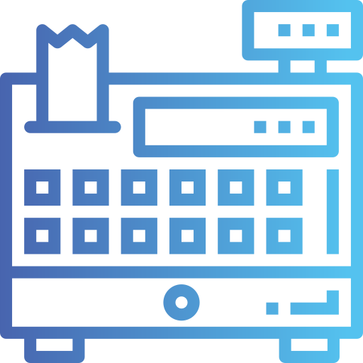 caja registradora icono gratis