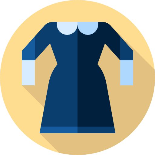 Dress Flat Circular Flat icon