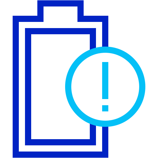 배터리 부족 무료 아이콘