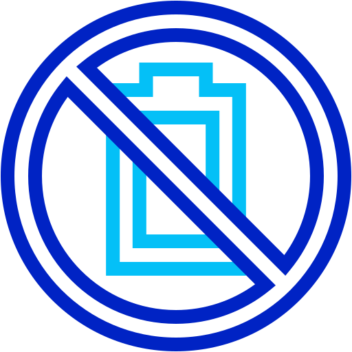 배터리 없음 무료 아이콘