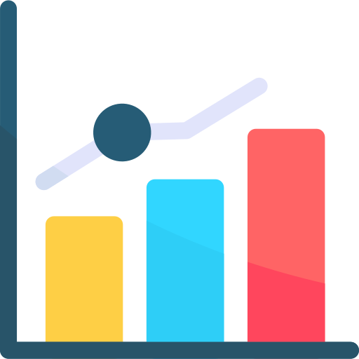 tabla de crecimiento icono gratis