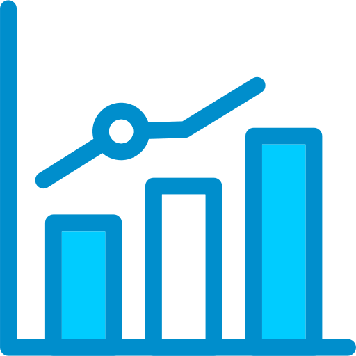 tabla de crecimiento icono gratis