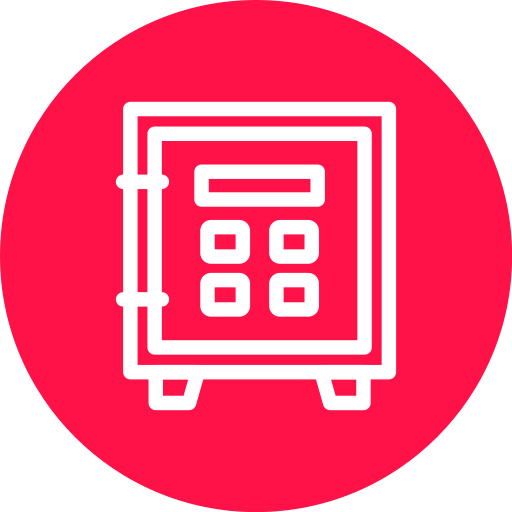 caja fuerte icono gratis