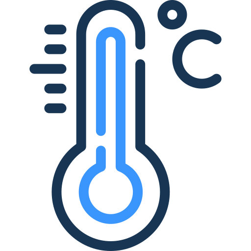 temperatura caliente icono gratis