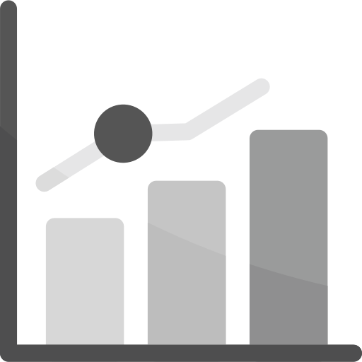 tabla de crecimiento icono gratis