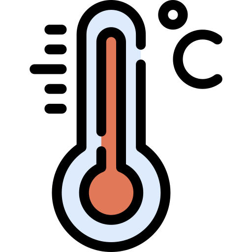 temperatura caliente icono gratis