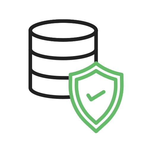 seguridad de datos icono gratis
