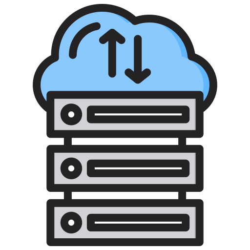 almacenamiento en la nube icono gratis