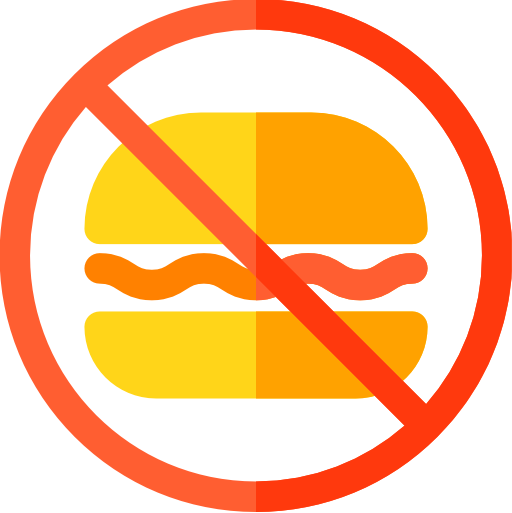 No fast food Basic Rounded Flat icon