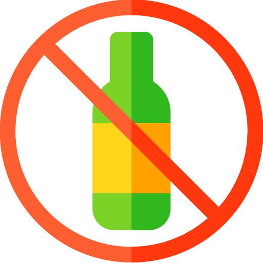 No alcohol free icon No alcohol free icon