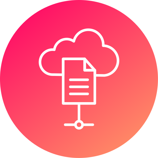 almacenamiento en la nube icono gratis