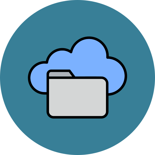 almacenamiento en la nube icono gratis