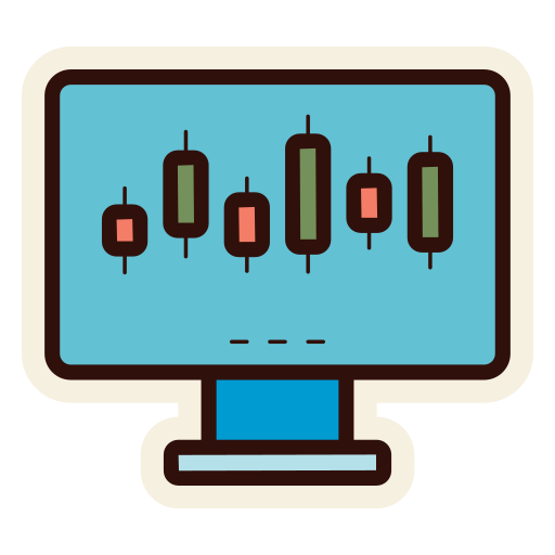 gráfico de acciones icono gratis