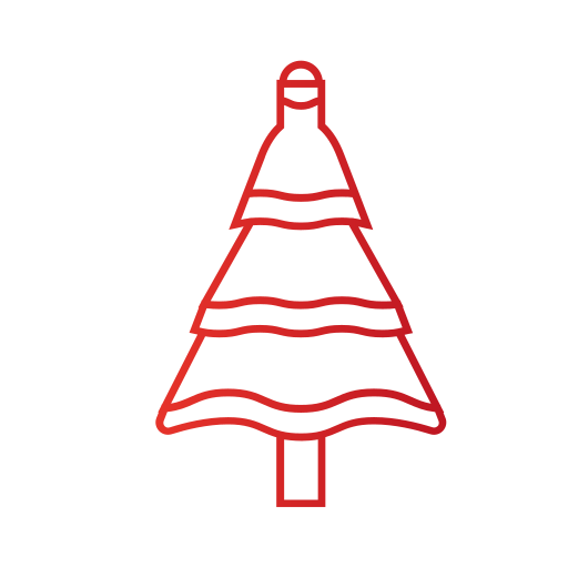 árbol de navidad icono gratis