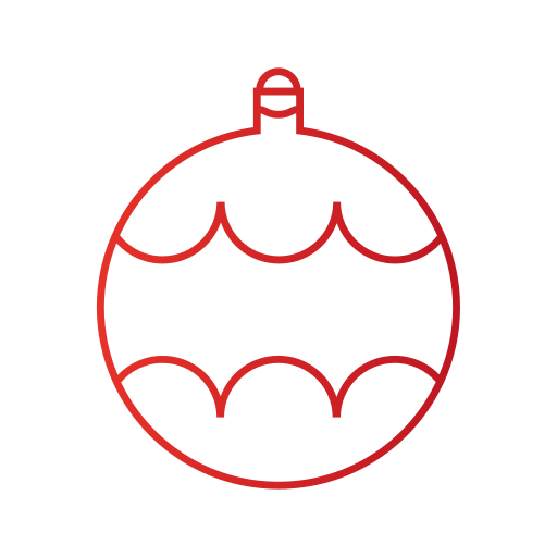 bola navideña icono gratis