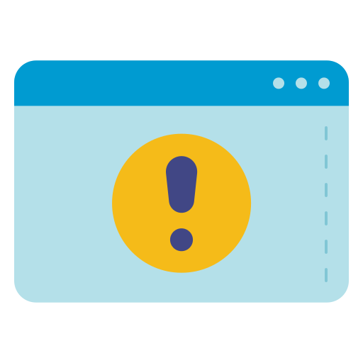 navegador de advertencia icono gratis