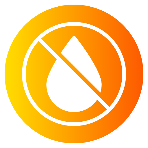 No liquid free icon No liquid free icon