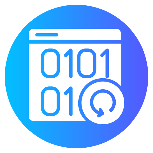 código binario icono gratis